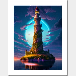 Whimsical Tower Posters and Art